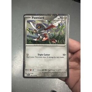 Pawniard 148/197 FART SWIRL🌀 Scarlet & Violet Obsidian Flames Cosmos Holo NM